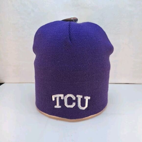 NCAA TCU Horned Frogs Knit Skull Cap Beanie Captivating Headgear Purple - Picture 1 of 6